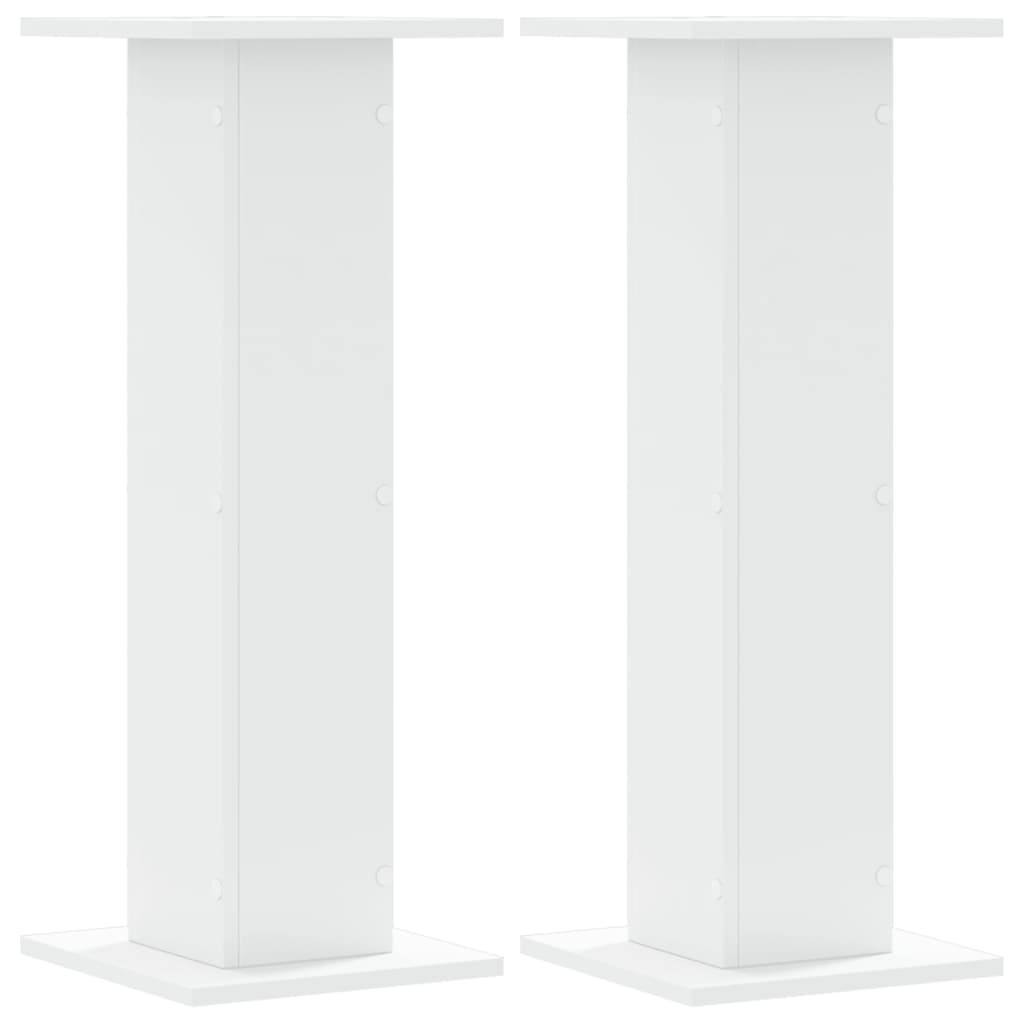 VIDAXL -Pflanzenständer 2 ST 30x30x80 cm weiß lackiert