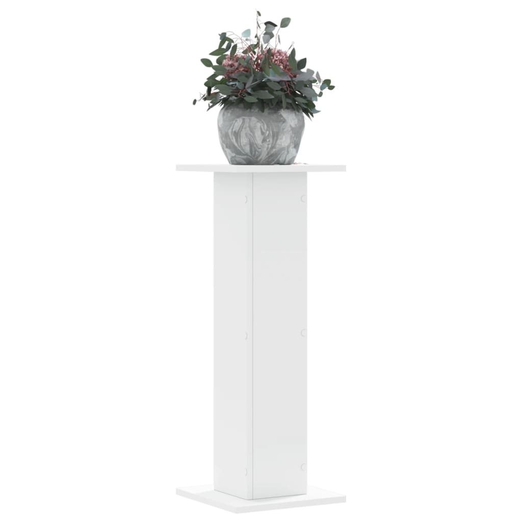 VIDAXL -Pflanzenständer 2 ST 30x30x80 cm weiß lackiert