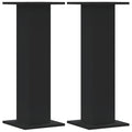Vidaxl plantenstandaards 2 st 30x30x80 cm bewerkt hout zwart