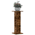 Vidaxl plantenstandaards 2 st 30x30x80 cm bewerkt hout gerookt eiken