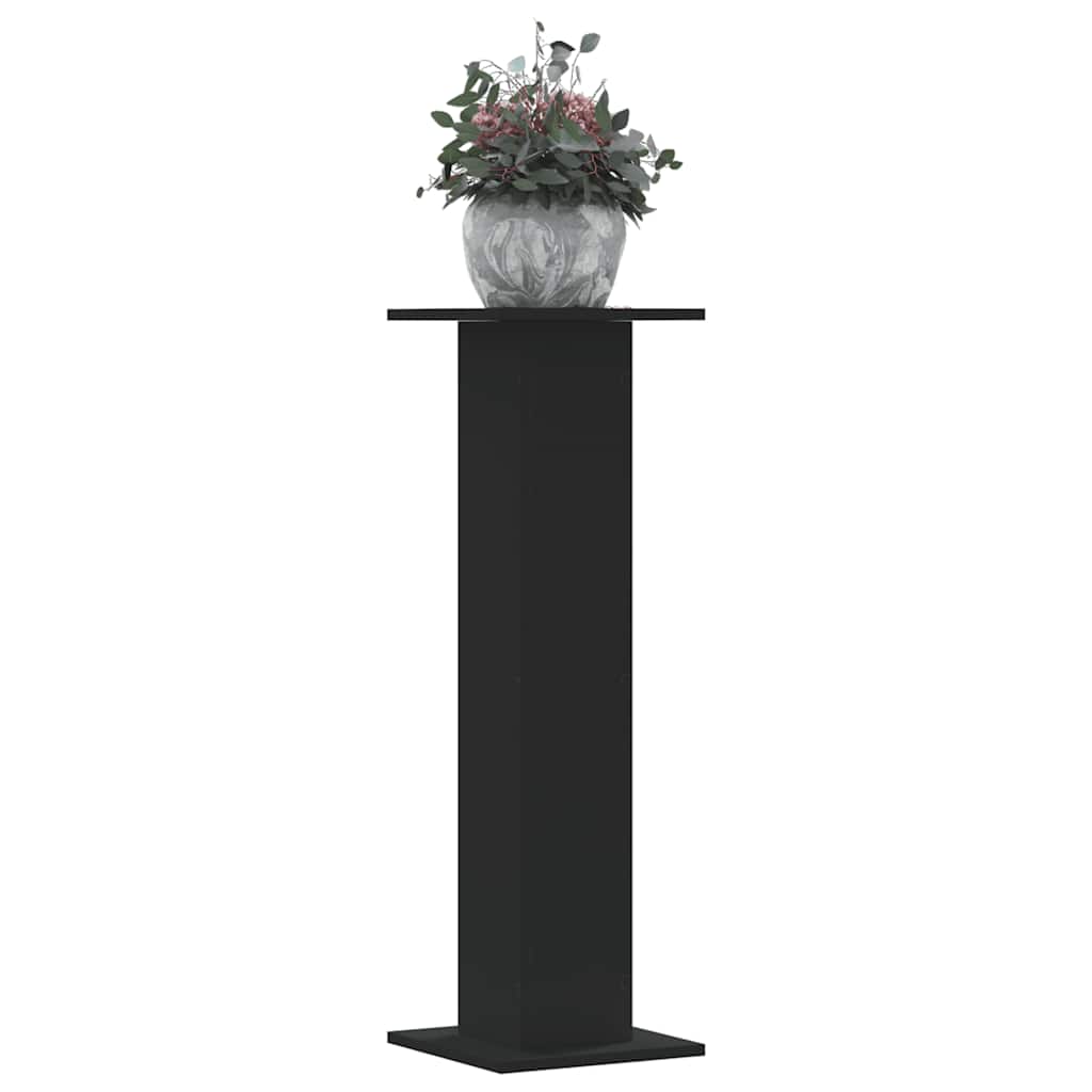 Vidaxl plantenstandaards 2 st 30x30x95 cm bewerkt hout zwart