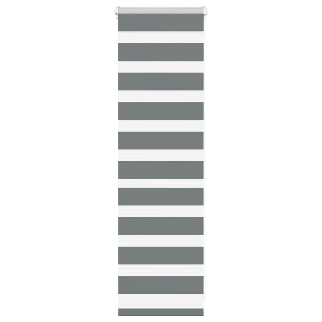 VidaXL Zebra-Rollo 50 x 100 cm, Stoffbreite 45,9 cm, dunkelgrau