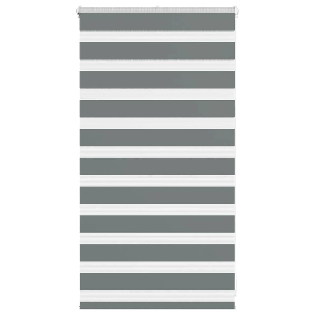 VidaXL Zebra-Rollo 70 x 100 cm, Stoffbreite 65,9 cm, dunkelgrau