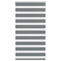 Vidaxl zebra rolgordijn 70x100 cm stofbreedte 65,9 cm donkergrijs