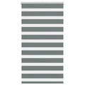 Vidaxl zebra rolgordijn 75x100 cm stofbreedte 70,9 cm donkergrijs