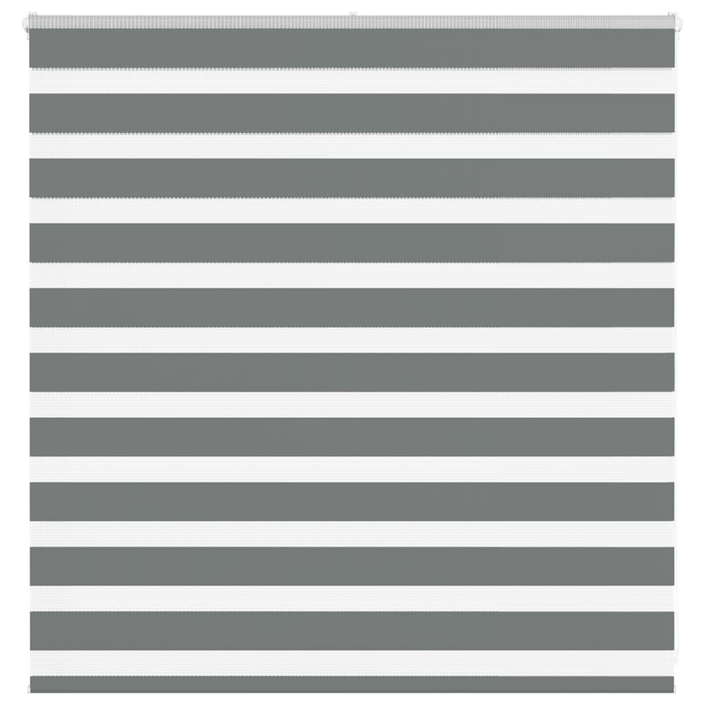 VidaXL Zebra-Rollo 140 x 100 cm, Stoffbreite 135,9 cm, dunkelgrau