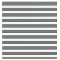 Vidaxl zebra rolgordijn 150x100 cm stofbreedte 145,9 cm donkergrijs