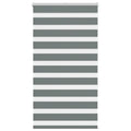 Vidaxl zebra rolgordijn 80x150 cm stofbreedte 75,9 cm donkergrijs