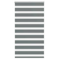 Vidaxl zebra rolgordijn 85x150 cm stofbreedte 80,9 cm donkergrijs
