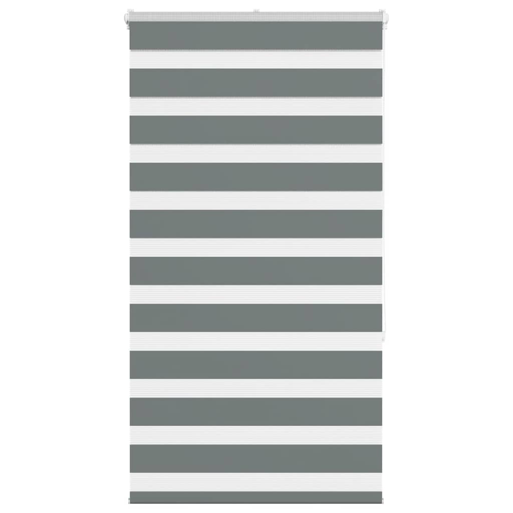 Vidaxxl Zebra-Rollo 90x150 cm Staubbreite 85,9 cm dunkelgrau