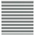 Vidaxl zebra rolgordijn 140x150 cm stofbreedte 135,9 cm donkergrijs