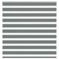 Vidaxl zebra rolgordijn 145x150 cm stofbreedte 140,9 cm donkergrijs