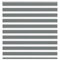 Vidaxl zebra rolgordijn 150x150 cm stofbreedte 145,9 cm donkergrijs