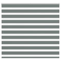 Vidaxl zebra rolgordijn 155x150 cm stofbreedte 150,9 cm donkergrijs