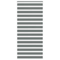 Vidaxl zebra rolgordijn 95x200 cm stofbreedte 90,9 cm donkergrijs