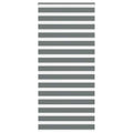 Vidaxl zebra rolgordijn 110x200 cm stofbreedte 105,9 cm donkergrijs