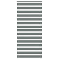 Vidaxl zebra rolgordijn 115x200 cm stofbreedte 110,9 cm donkergrijs