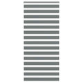 Vidaxl zebra rolgordijn 100x230 cm stofbreedte 95,9 cm donkergrijs