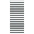Vidaxl zebra rolgordijn 105x230 cm stofbreedte 100,9 cm donkergrijs