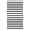 Vidaxl zebra rolgordijn 130x230 cm stofbreedte 125,9 cm donkergrijs