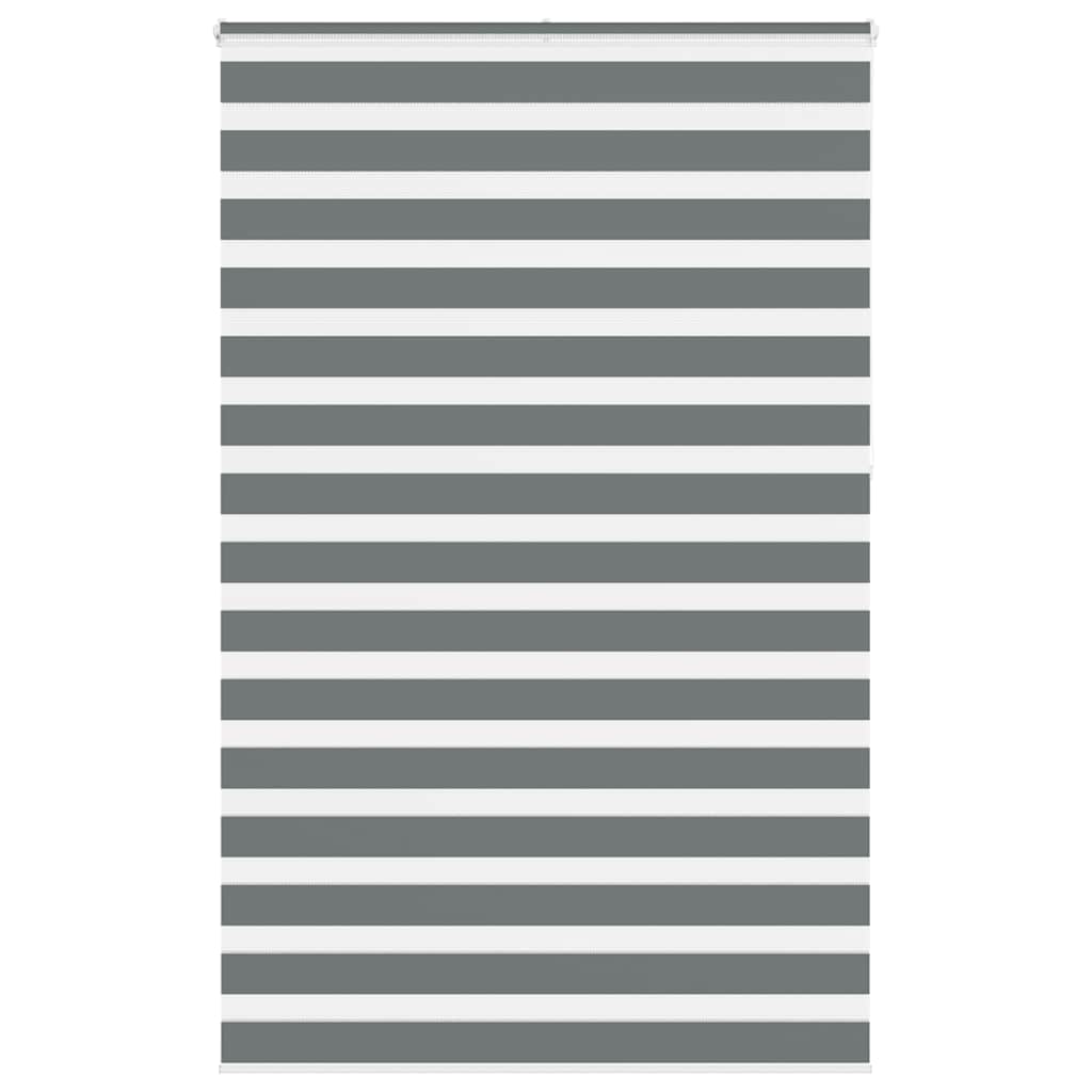 VidaXL Zebra-Rollo 140 x 230 cm, Stoffbreite 135,9 cm, dunkelgrau