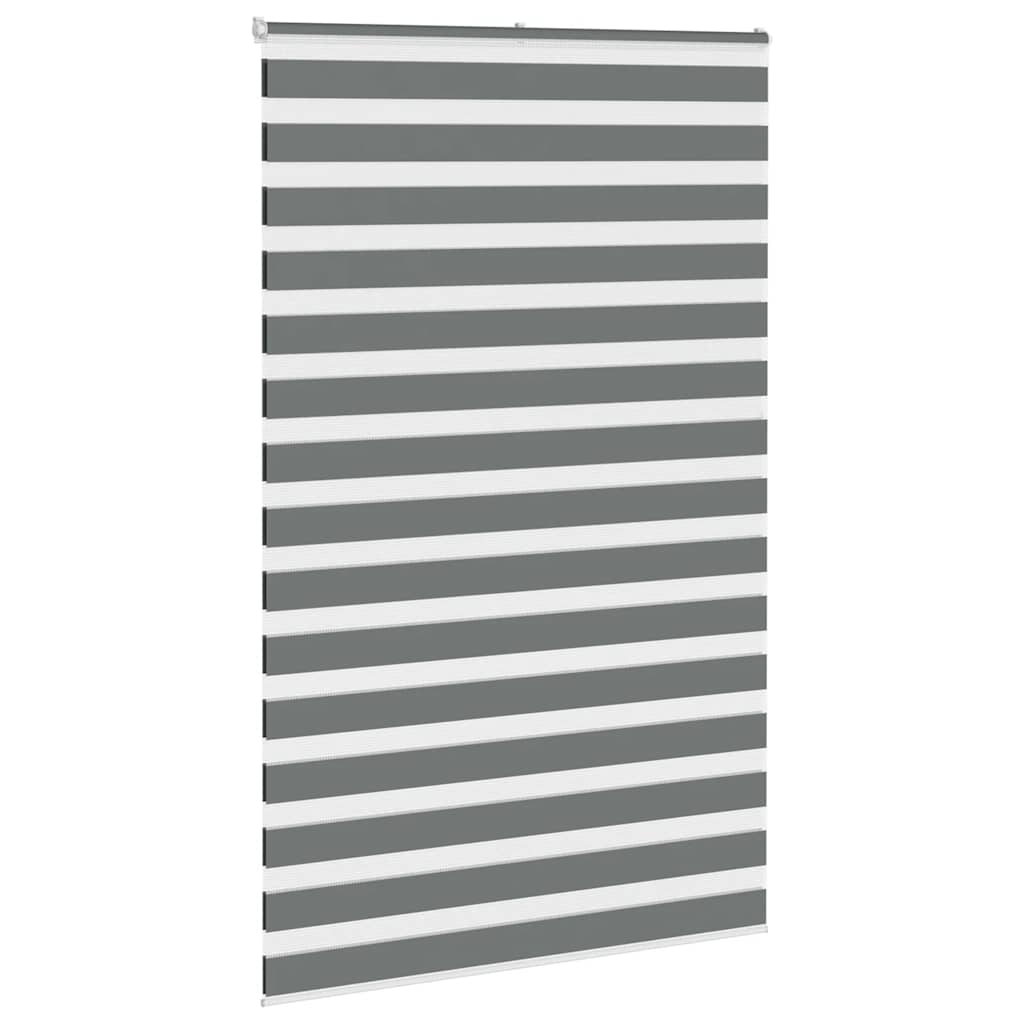 VidaXL Zebra-Rollo 140 x 230 cm, Stoffbreite 135,9 cm, dunkelgrau