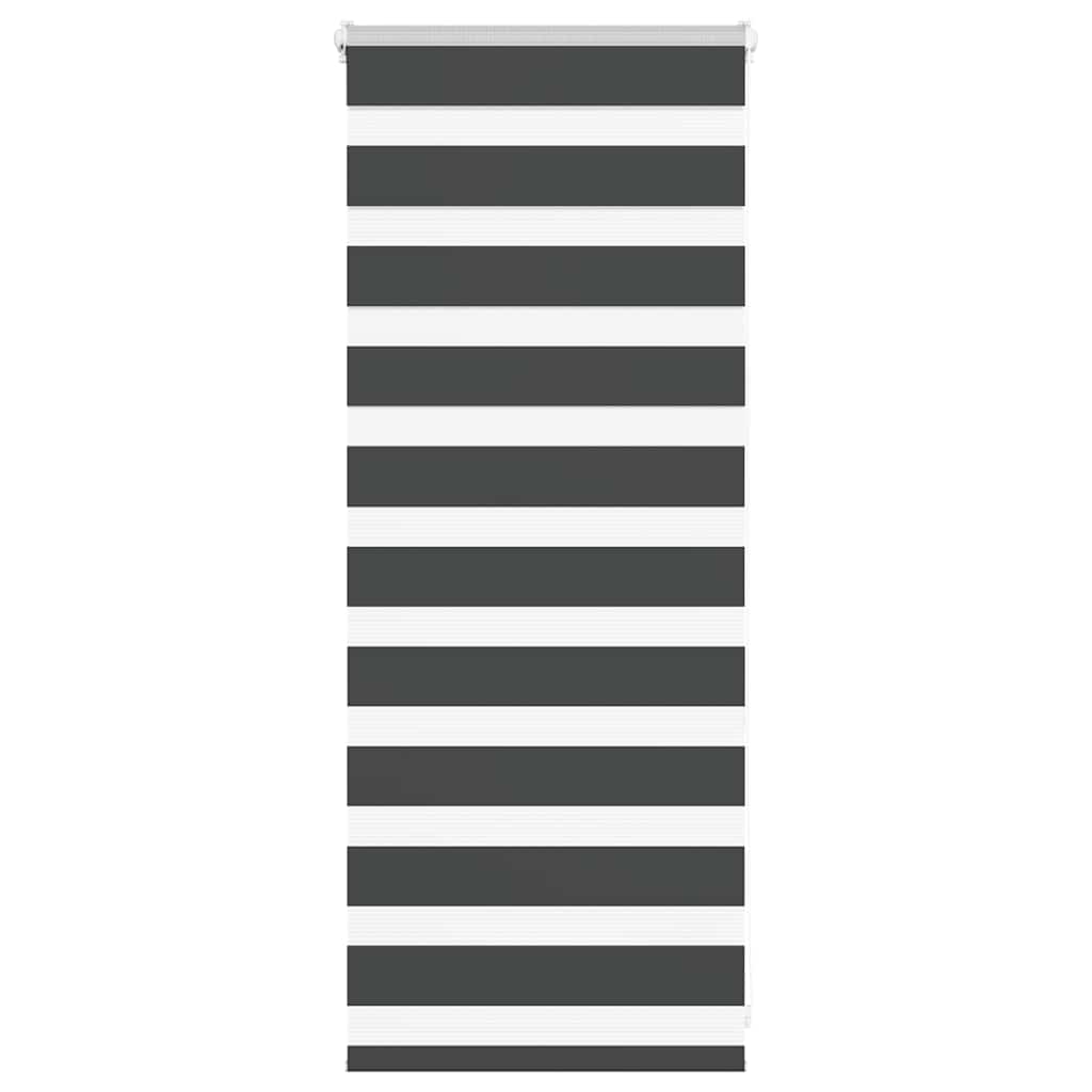 VidaXL Zebra-Rollo 65 x 100 cm, Stoffbreite 60,9 cm, schwarz
