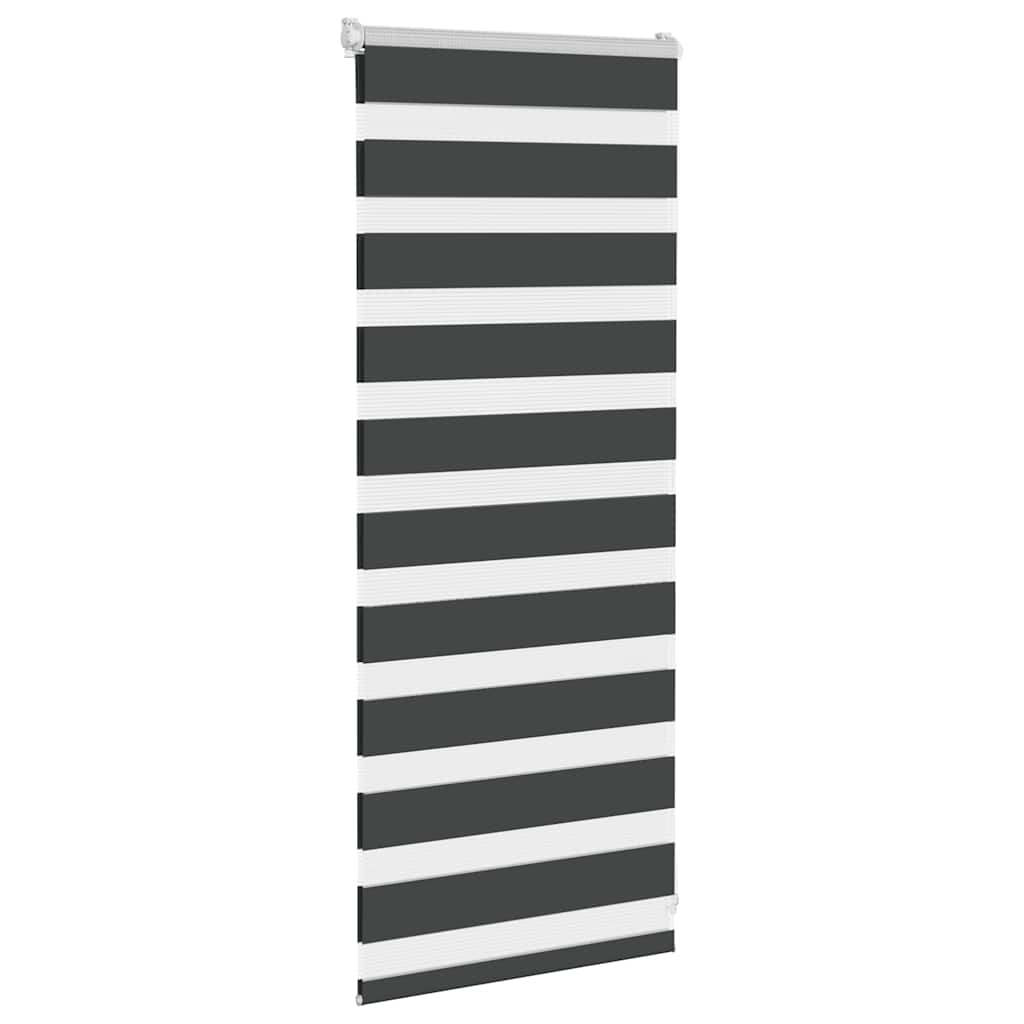 VidaXL Zebra-Rollo 65 x 100 cm, Stoffbreite 60,9 cm, schwarz