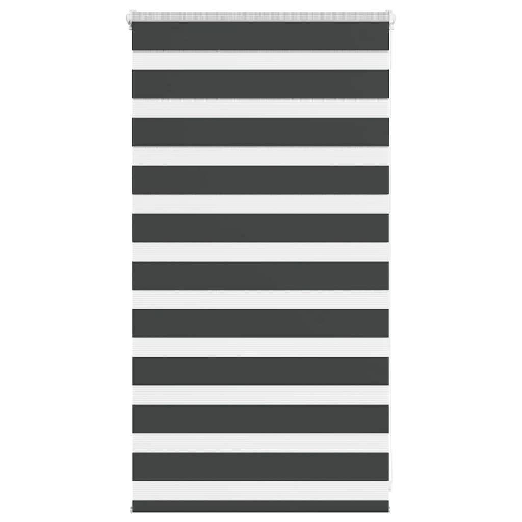 Vidaxl zebra rolgordijn 75x100 cm stofbreedte 70,9 cm zwart