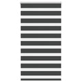 Vidaxl zebra rolgordijn 80x100 cm stofbreedte 75,9 cm zwart