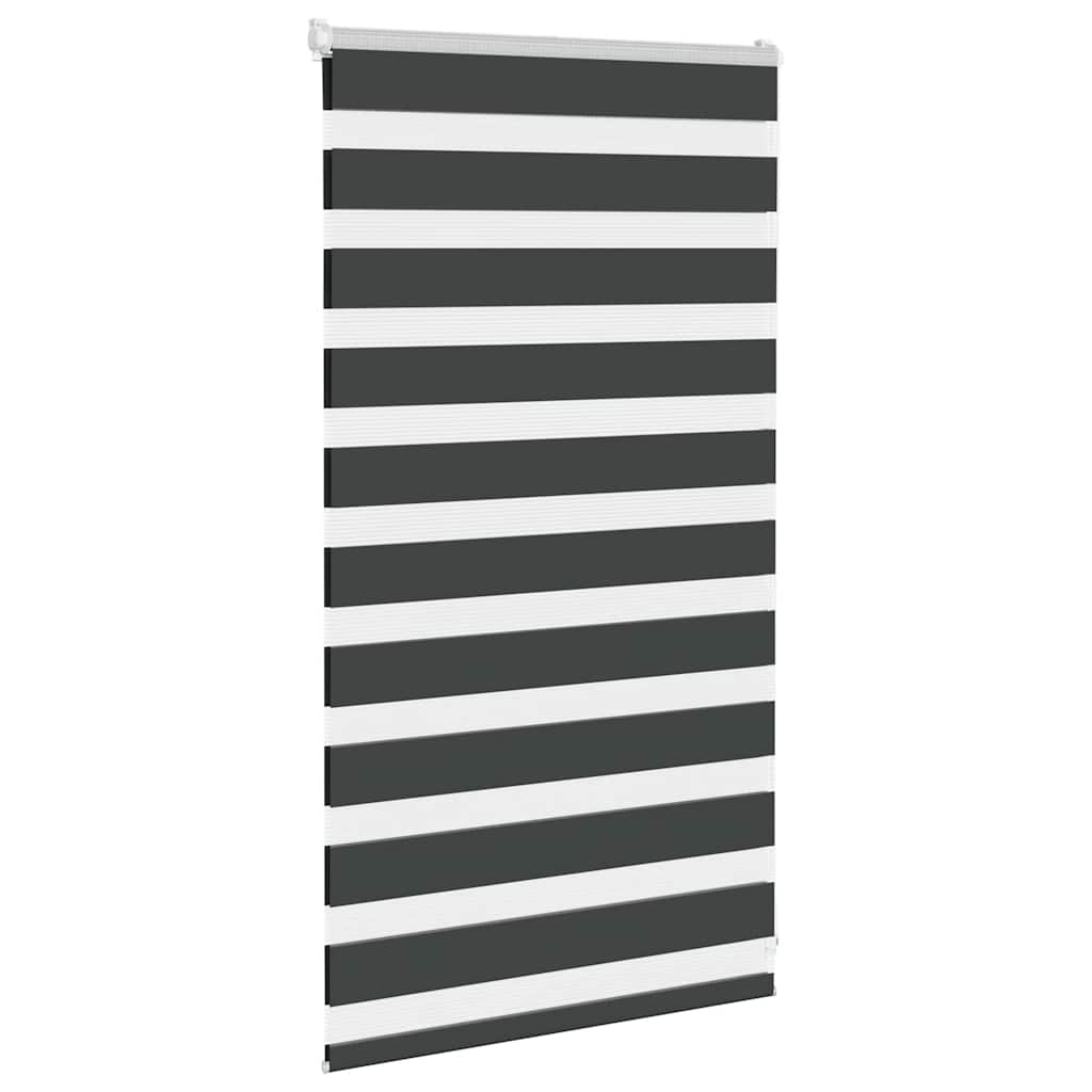 VidaXL Zebra-Rollo 80 x 100 cm, Stoffbreite 75,9 cm, schwarz