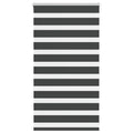 Vidaxl zebra rolgordijn 85x100 cm stofbreedte 80,9 cm zwart