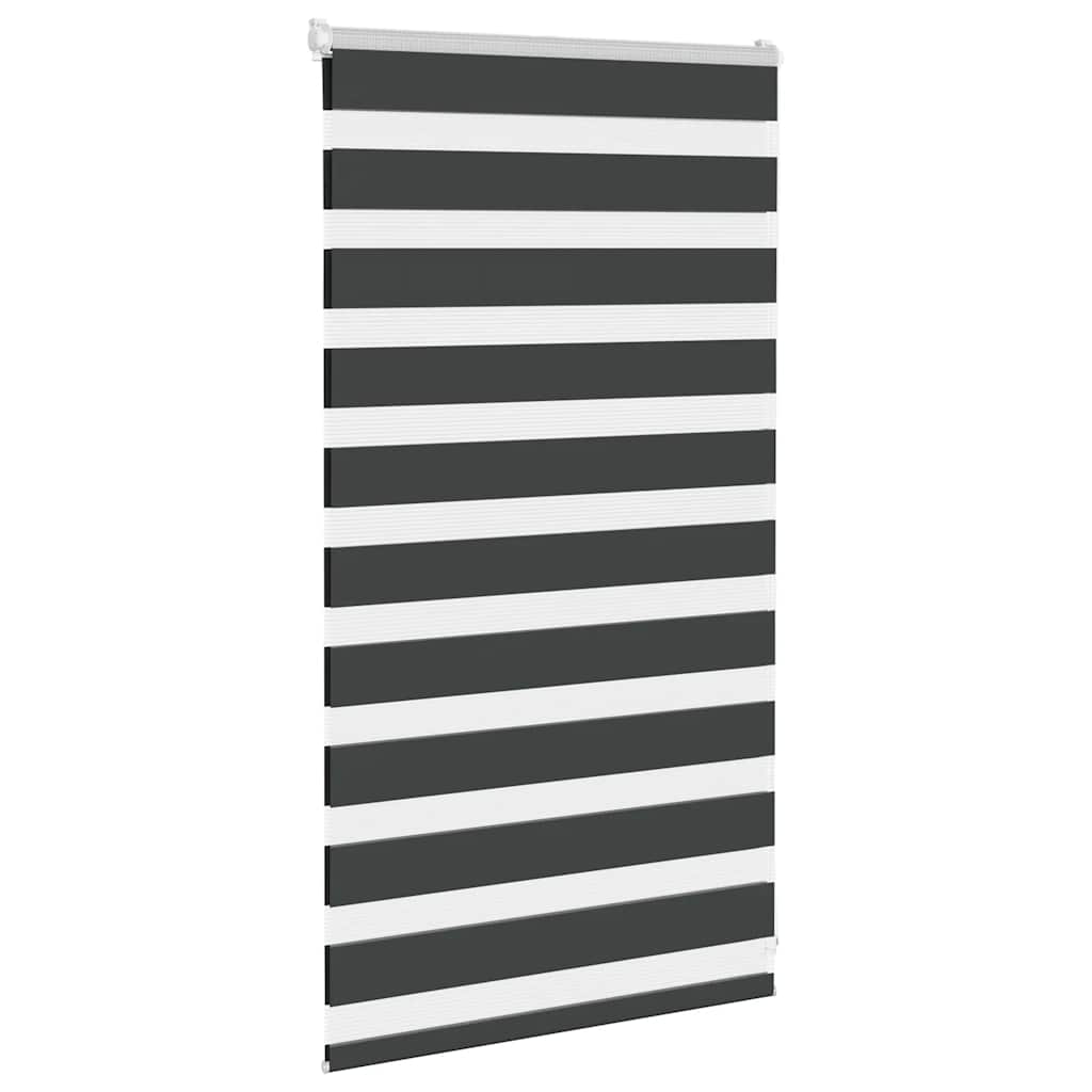 VidaXL Zebra-Rollo 90 x 100 cm, Stoffbreite 85,9 cm, schwarz