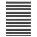 Vidaxl zebra rolgordijn 105x100 cm stofbreedte 100,9 cm zwart