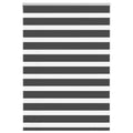 Vidaxl zebra rolgordijn 110x100 cm stofbreedte 105,9 cm zwart