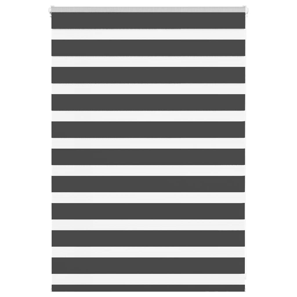 Vidaxl zebra rolgordijn 110x100 cm stofbreedte 105,9 cm zwart