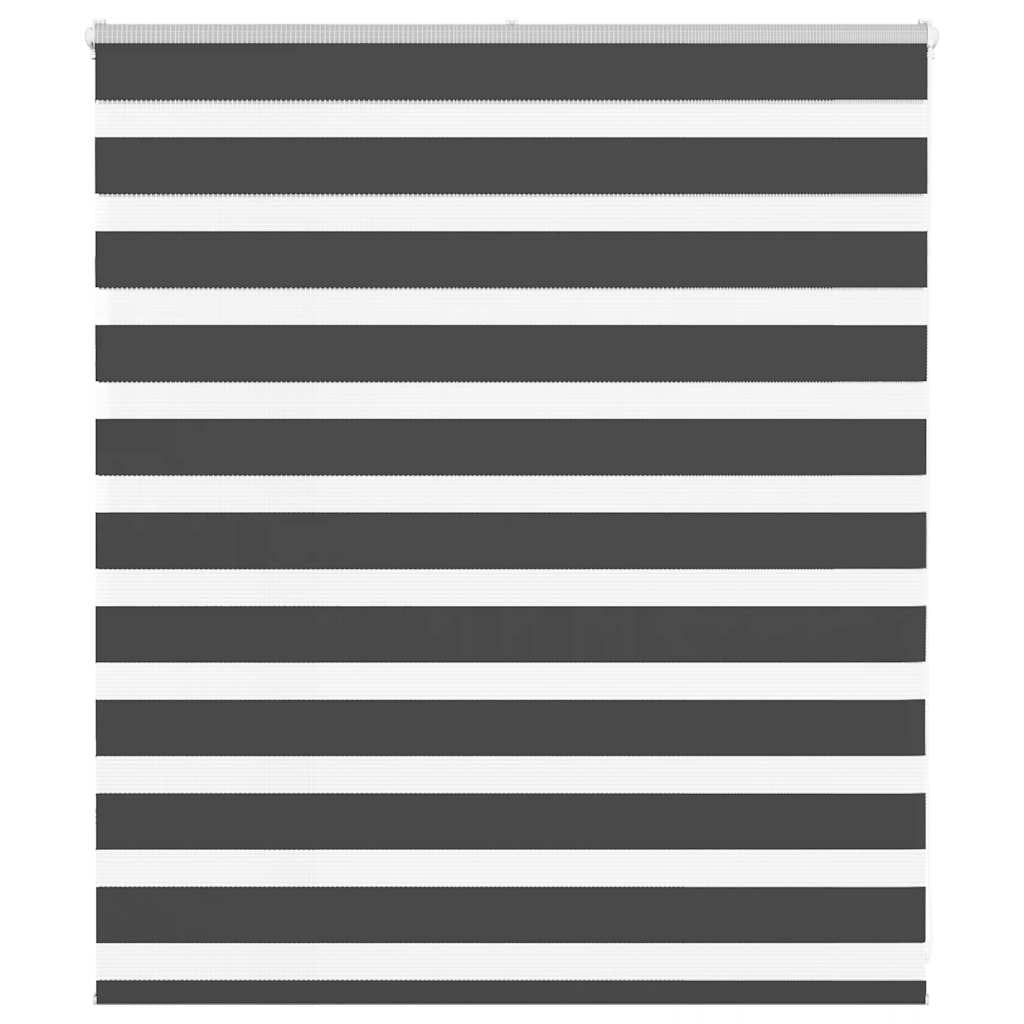 Vidaxl zebra rolgordijn 135x100 cm stofbreedte 130,9 cm zwart