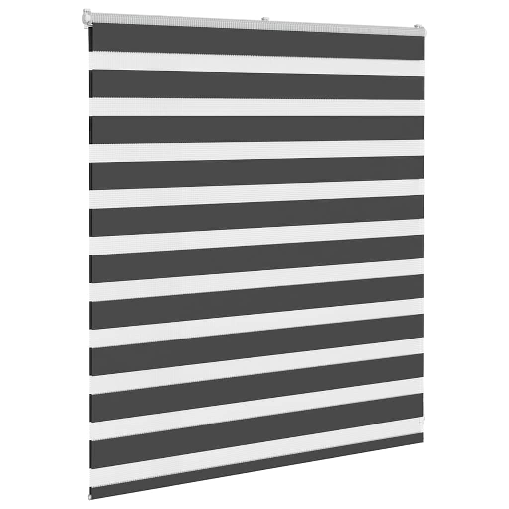 Vidaxl zebra rolgordijn 135x100 cm stofbreedte 130,9 cm zwart