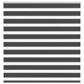 Vidaxl zebra rolgordijn 140x100 cm stofbreedte 135,9 cm zwart
