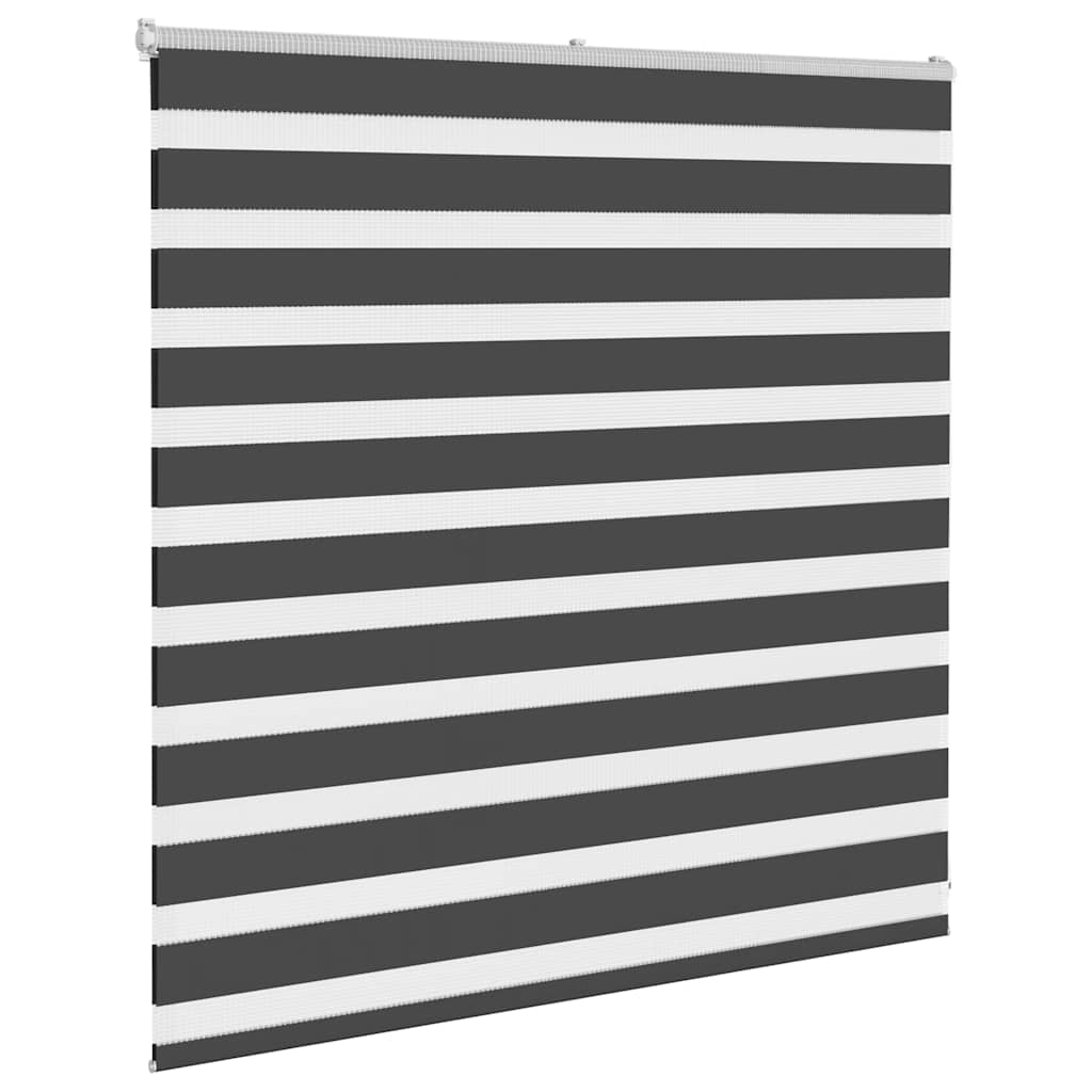 VidaXL Zebra-Rollo 145 x 100 cm, Stoffbreite 140,9 cm, schwarz