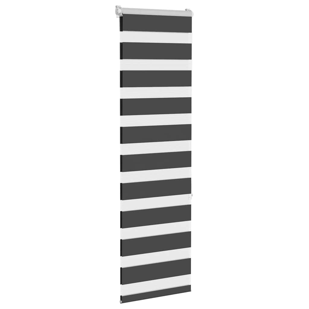 Vidaxl zebra rolgordijn 40x150 cm stofbreedte 35,9 cm zwart