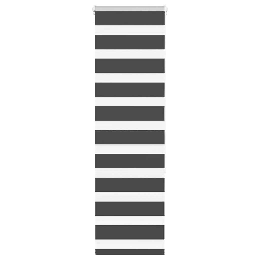 VidaXL Zebra-Rollo 45 x 150 cm, Stoffbreite 40,9 cm, schwarz