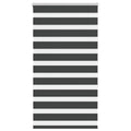 Vidaxl zebra rolgordijn 75x150 cm stofbreedte 70,9 cm zwart