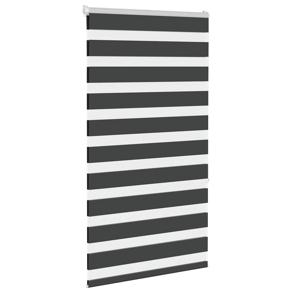 VidaXL Zebra-Rollo 80 x 150 cm, Stoffbreite 75,9 cm, schwarz