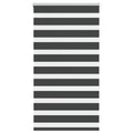 Vidaxl zebra rolgordijn 85x150 cm stofbreedte 80,9 cm zwart