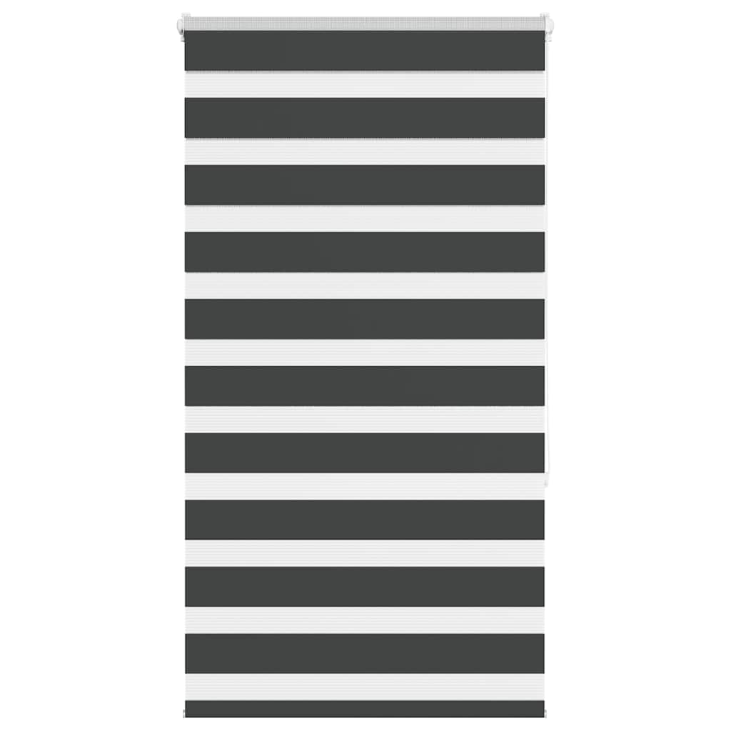 Vidaxl zebra rolgordijn 85x150 cm stofbreedte 80,9 cm zwart