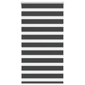 Vidaxl zebra rolgordijn 90x150 cm stofbreedte 85,9 cm zwart