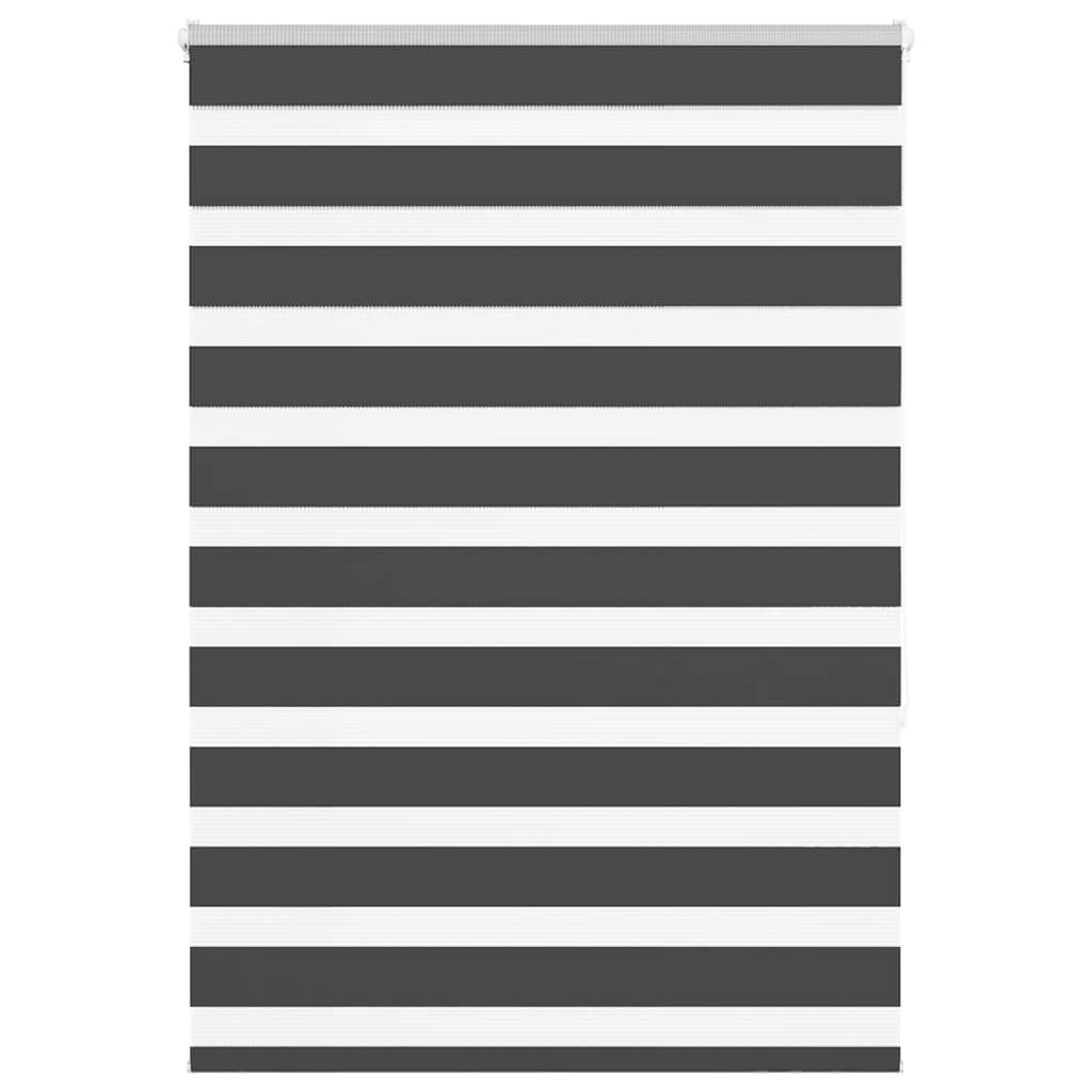 Vidaxl zebra rolgordijn 105x150 cm stofbreedte 100,9 cm zwart