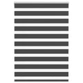 VidaXL Zebra-Rollo 115 x 150 cm, Stoffbreite 110,9 cm, schwarz