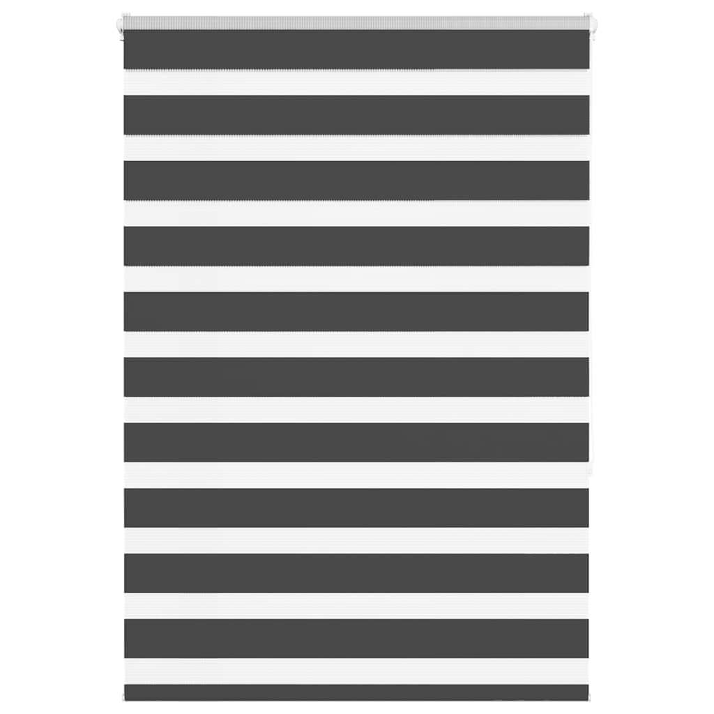 VidaXL Zebra-Rollo 115 x 150 cm, Stoffbreite 110,9 cm, schwarz